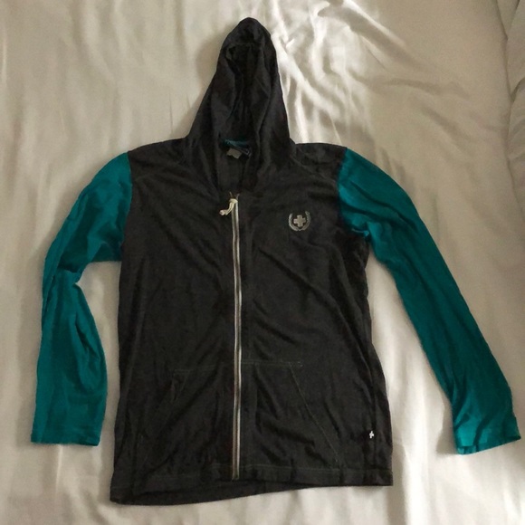 Andrew Christian colour block soft Teeshirt hoodie - Picture 1 of 7